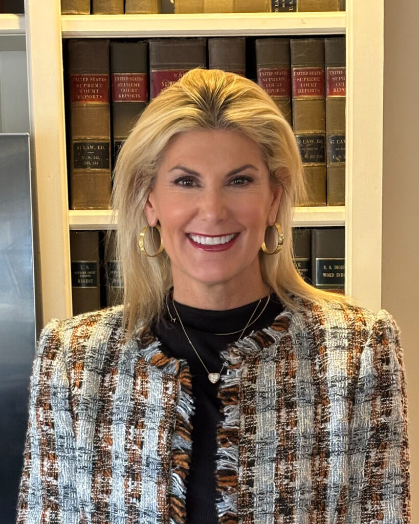 Elizabeth Dodd, attorney and mediator, in her law library